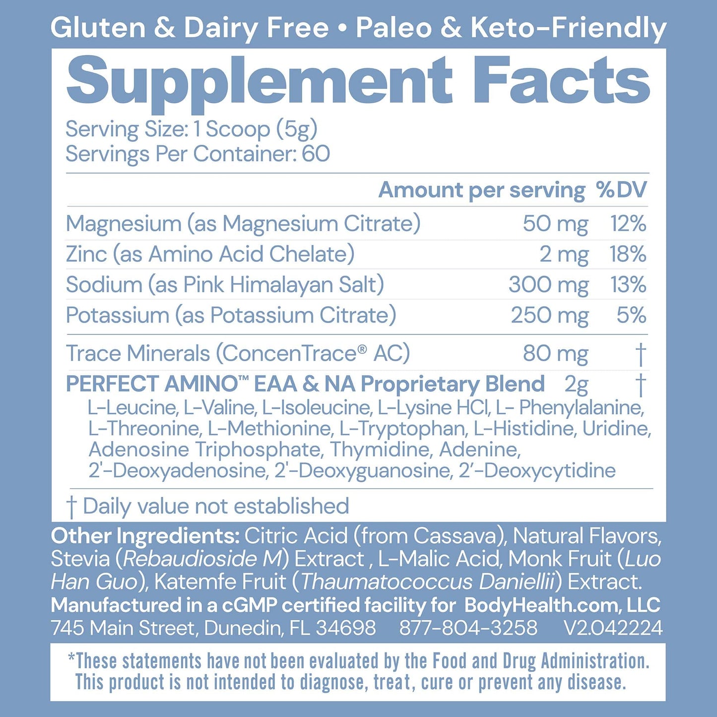 Perfect Amino Electrolytes by BodyHealth